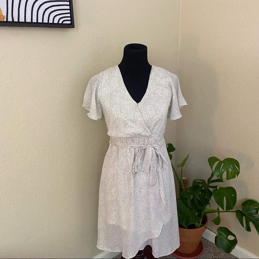 Sienna Sky White Polka Dot Dress